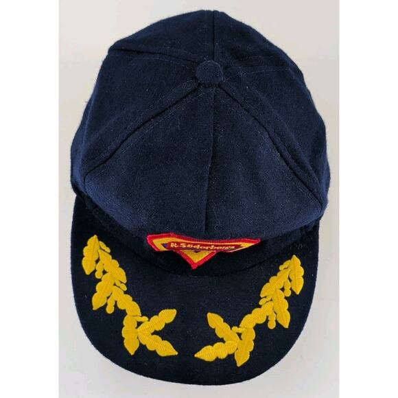 Vintage R.Söderbergs El. AB Sweden Officer Hat Cap Scrambled Eggs Gold... - Picture 6 of 13